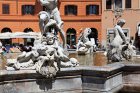 Détail sur la fontaine de Neptune sur la place Navone