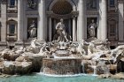 Détail sur la fontaine de Trevi